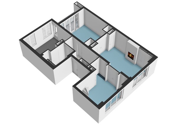 Floorplan - Roerstraat 85-3, 1078 LK Amsterdam